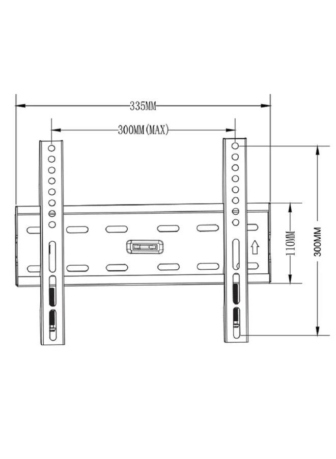 Skilltech SH 33F Slim Fixed TV Wall Mount Bracket for 22-55 Screens  Near-Flush 30mm Profile  Max VESA 300x300  Heavy-Duty 45kg (3X Safety Tested) Universal LEDCurved - Image 4