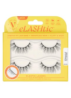 فيلور لاشز رموش Elashtic™ | مجموعة رموش | شريط كامل | رموش شريطية | رموش طبيعية متموجة | رموش اصطناعية | شريط رموش مرن | رموش متسعة وكثيفة بشكل طبيعي (مجموعة Whimsical Multi Pack) 