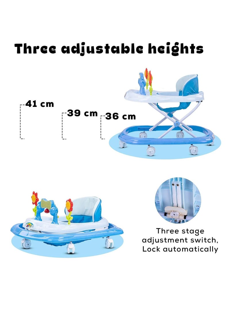 BABYCARA Baby Walker Music & Light Function With 3 Position Height Adjustable Pink  - Image 4