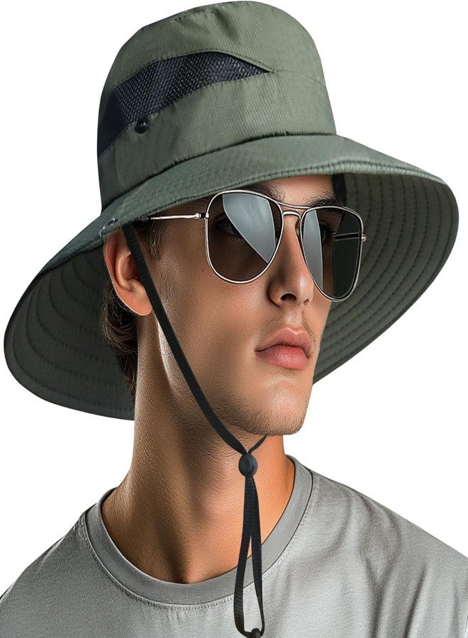KeepCart Sun Protection Round Cap for Travel, Lightweight Breathable Stylish Summer Hat, Hiking, Gardning, Fishing, UV Protection Hat Cap for Men Women (in, Alpha, Free Size, Green) - Image 1