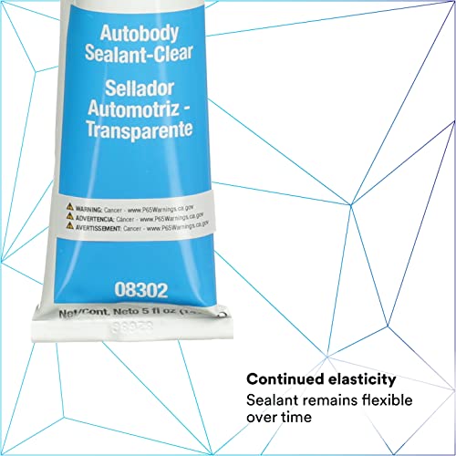 3M Ultrapro Autobody Sealant, 08302, Clear Color, High-Solids, Heavy-Bodied, Fast-Curing, Solvent-Based, 5 oz Tube - Image 3
