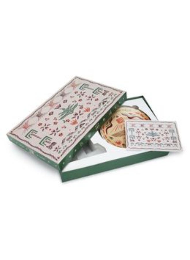 شبابنا×هناك مجموعة هدايا التراث السعودي مكونة من 3 أطباق ديكور من شبابنا x هناك - Image 1