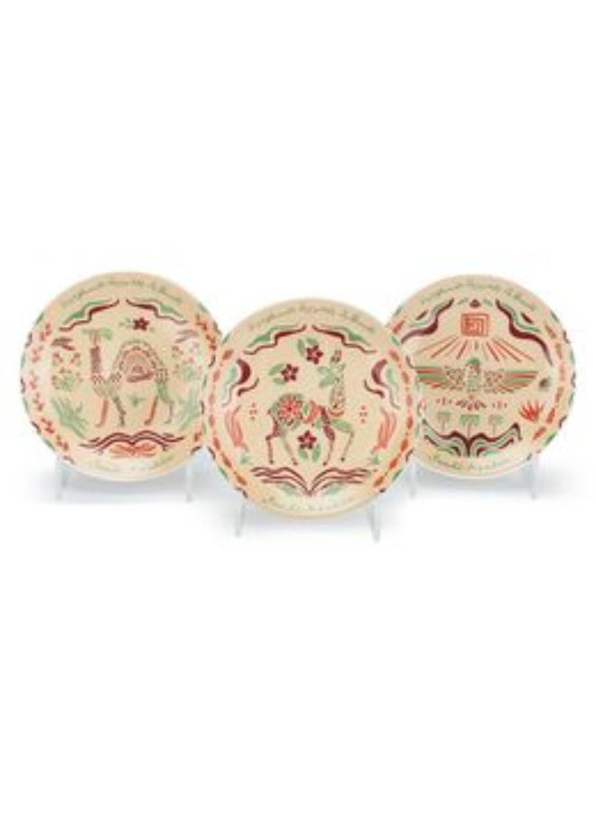 شبابنا×هناك مجموعة هدايا التراث السعودي مكونة من 3 أطباق ديكور من شبابنا x هناك - Image 4