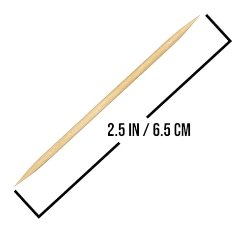 Mobi Lock 1000 Pcs Bamboo Toothpicks - Double Pointed Wooden Picks - For Personal Hygiene, Appetizer Skewers, Cocktail Sticks, Toothpick or Arts & Crafts - by Mobi Lock - Image 2