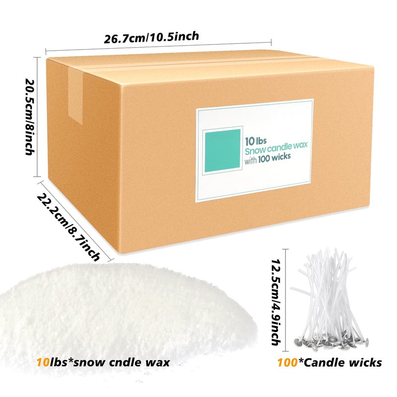 ECLHTLNY Snow Pearled Candle- Powder DIY Candle Making for Soy Wax Candle Crafts LongLasting Burn Time- White10LB - Image 5