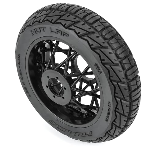 Pro-line Racing Hot Lap S3 Motorcycle Rear Tire Mounted on Black Supermoto Wheel for Promoto-MX Rear PRO1024310 - Image 3