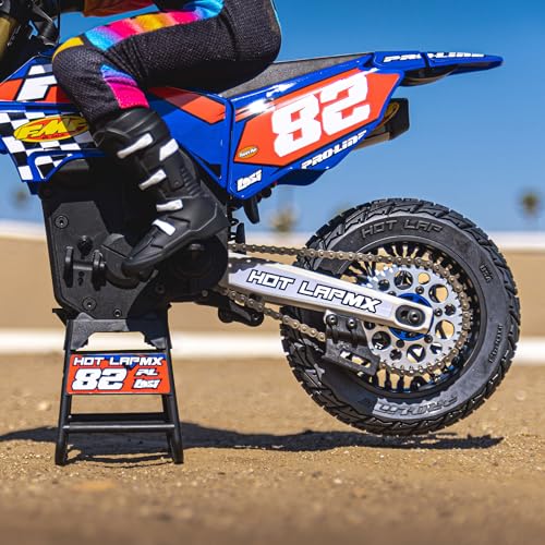 Pro-line Racing Hot Lap S3 Motorcycle Rear Tire Mounted on Black Supermoto Wheel for Promoto-MX Rear PRO1024310 - Image 5