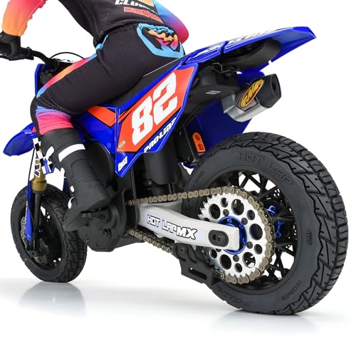 Pro-line Racing Hot Lap S3 Motorcycle Rear Tire Mounted on Black Supermoto Wheel for Promoto-MX Rear PRO1024310 - Image 4