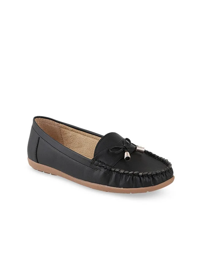 شوتوبيا Shoetopia Women's  Stylish Casual Loafers | Comfortable Slip-On Flat Shoes with Bow Design & Soft Sole for Daily Footwear