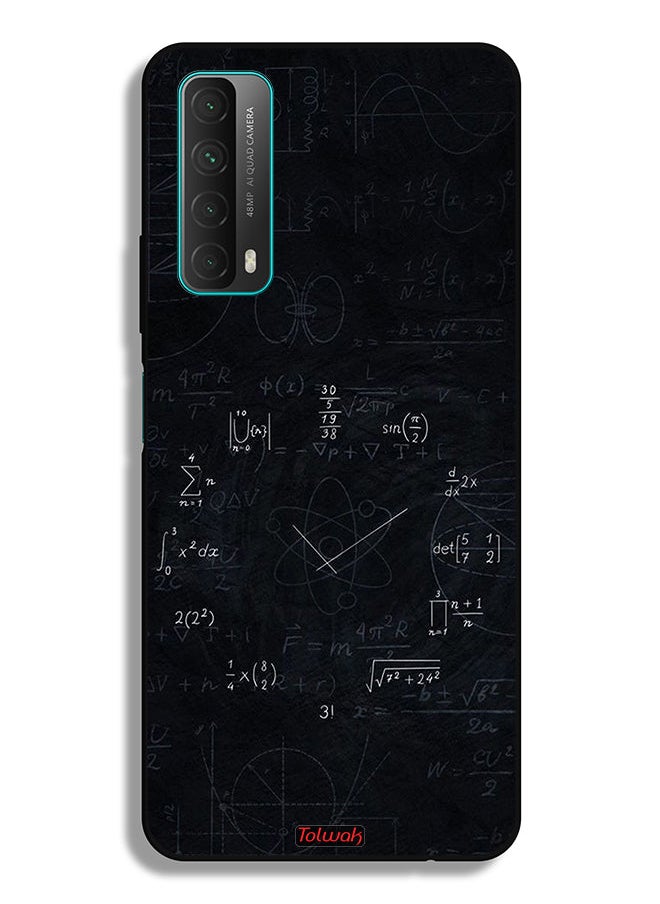 Tolwak - Huawei Y7a Protective Case Cover Maths Clock - Image 1
