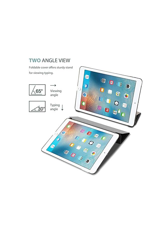 Procases Ipad 9.7 Case 2018 Ipad 6Th Generation Case / 2017 Ipad 5Th Generation Case - Ultra Slim Lightweight Stand Case With Translucent Frosted Back Smart Cover For Apple Ipad 9.7 Inch –Black - Image 5