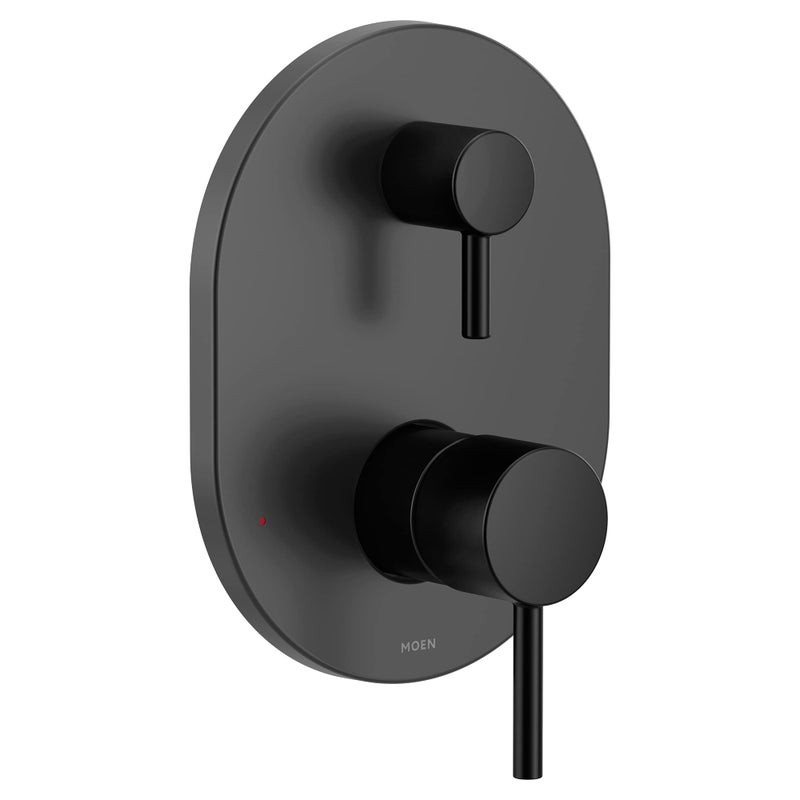 Moen Align Matte Black M-CORE 3-Series 2-Handle Shower Faucet Trim, Valve Required, UT3290BL - Image 5
