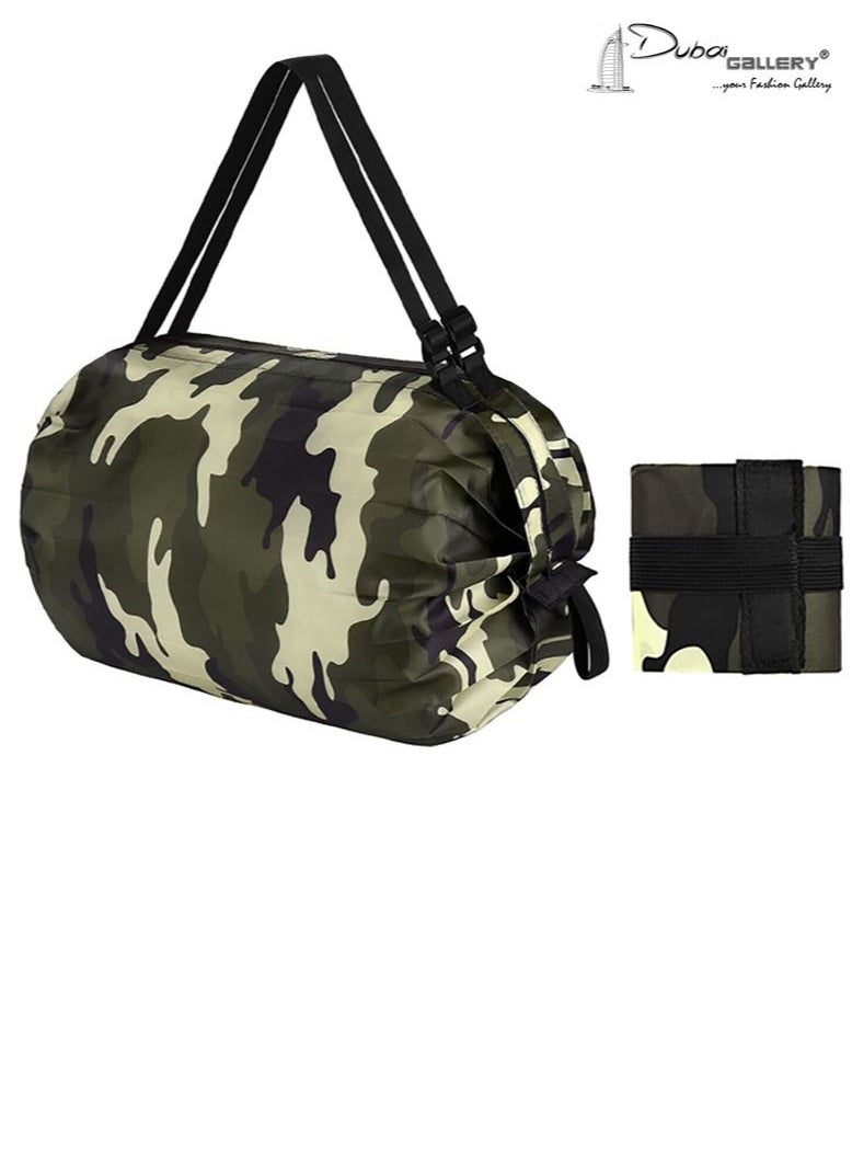 DubaiGallery Portable Shopping Bags,Foldable Reusable Grocery Bags,Large Capacity,Picnic Camping Storage Bag Shopping Tote Bag  - Image 1