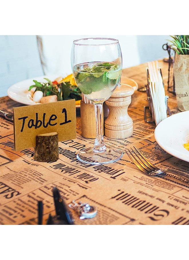 GMORO 20 Pieces of Wooden Card Base,Display Stand,Card Holder,Table Number Stand,Suitable for Dining Tables, Weddings,Photos, Menus,and Meetings  - Image 2