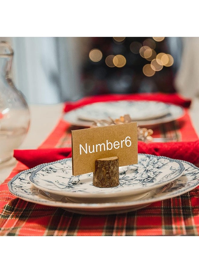 GMORO 20 Pieces of Wooden Card Base,Display Stand,Card Holder,Table Number Stand,Suitable for Dining Tables, Weddings,Photos, Menus,and Meetings  - Image 3