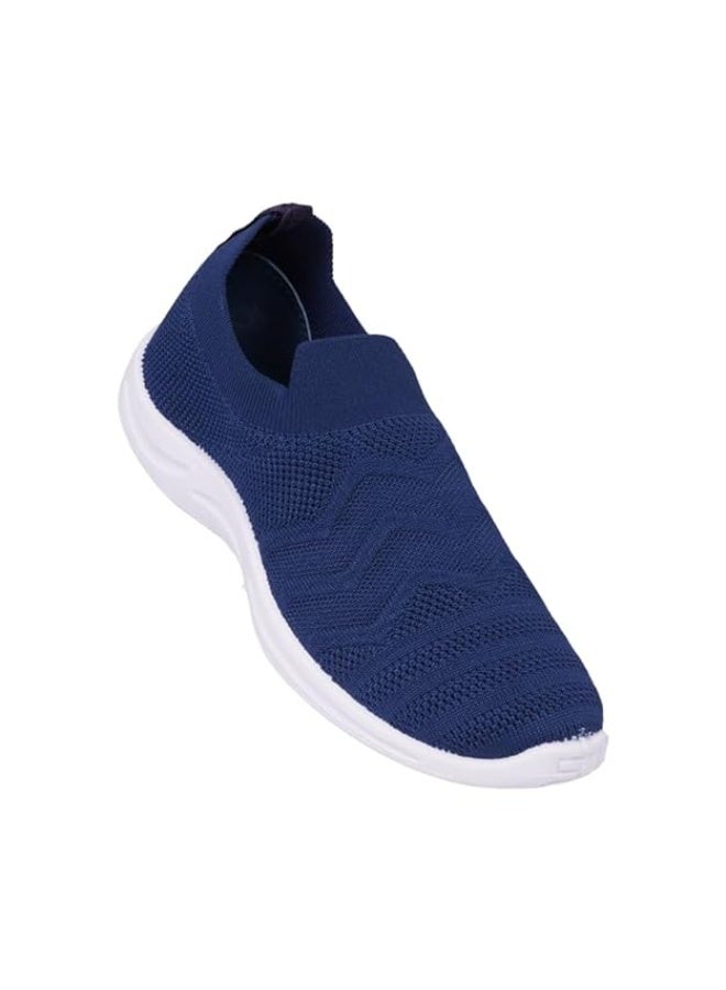 Liberty Soft Memory Foam Women's Shoes for Walking Gym Training,Casual, Sports,Slip-On,Lightweight Non Lace Up Athletics Slip On Running Sneaker for Ladies and Girls Blue, 6 UK - Image 1