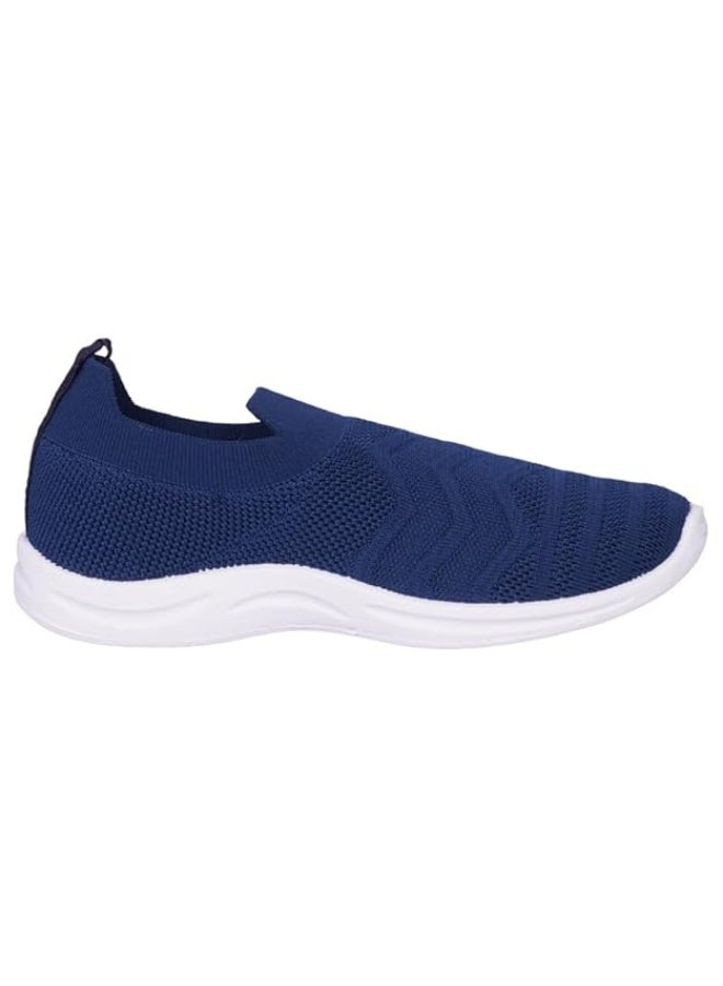 Liberty Soft Memory Foam Women's Shoes for Walking Gym Training,Casual, Sports,Slip-On,Lightweight Non Lace Up Athletics Slip On Running Sneaker for Ladies and Girls Blue, 6 UK - Image 2