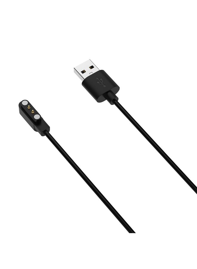 HuHa For Realme TechLife Watch Watch Magnetic Charging Cable Length: 1.2m(Black) - Image 1