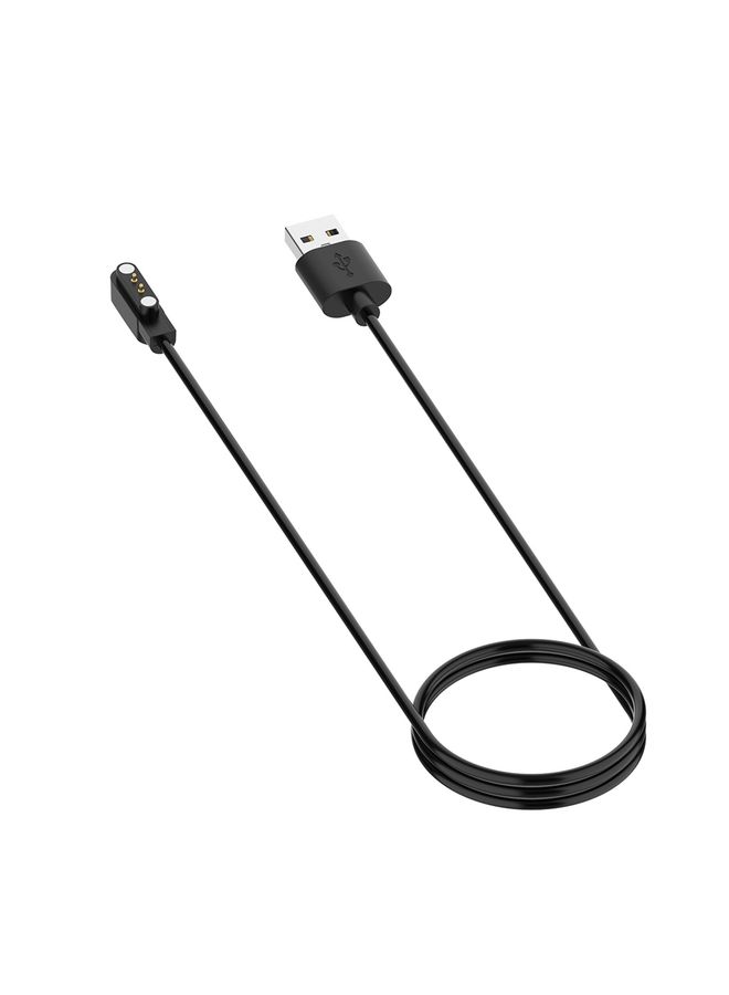 HuHa For Realme TechLife Watch Watch Magnetic Charging Cable Length: 1.2m(Black) - Image 3