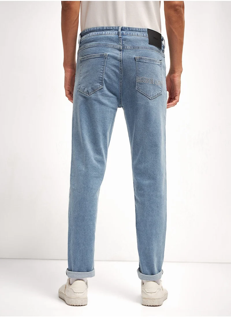 ذا بير هاوس Men’s Jeans Lightweighted & Comfortable, Perfect for Casual Wear, Ideal for Everyday & Summer Wear