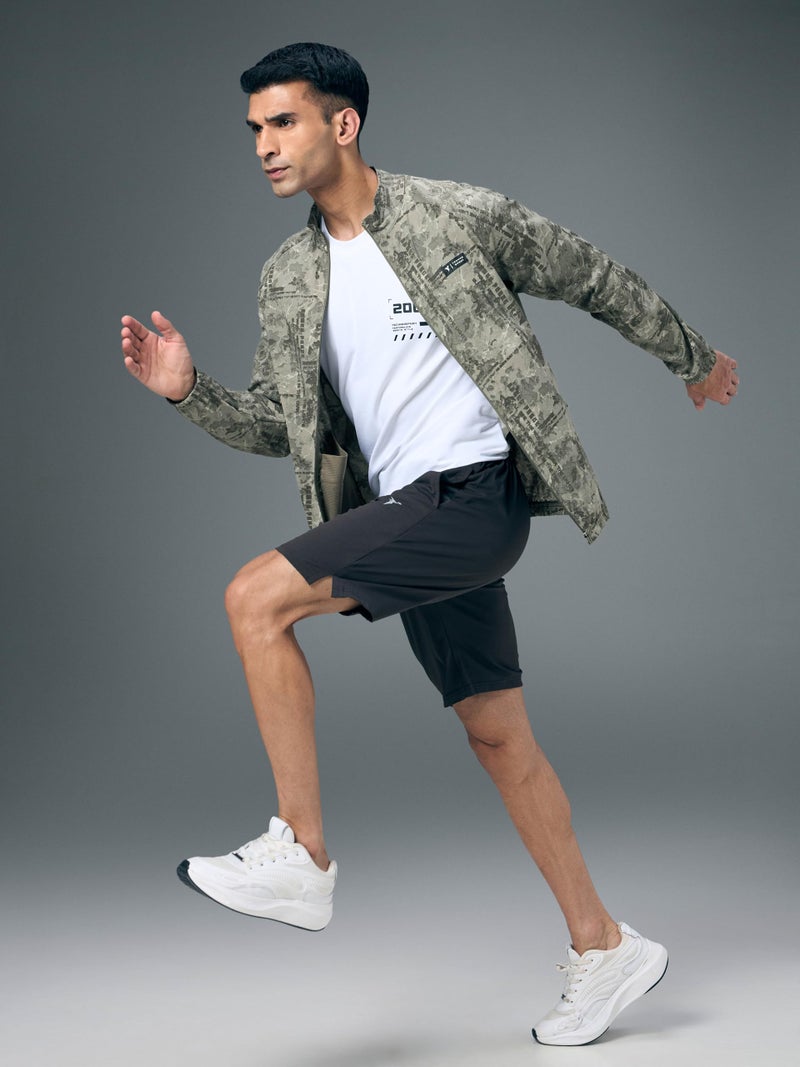 TECHNOSPORT Men's Slim Fit All Over Print Jacket for Sports, Gym & Regular Use - (MJPM92SYP005_Smokey Platoon_2XL) - Image 4