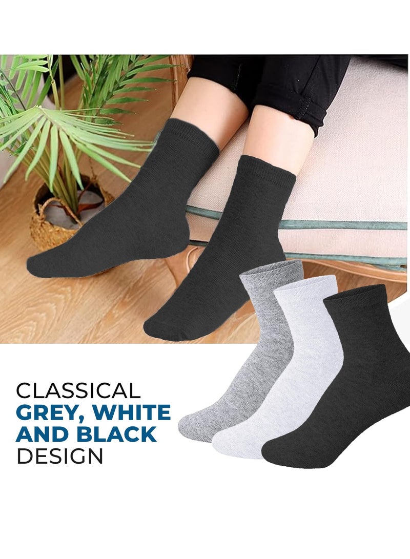 مزاجك جوارب رجالية من ميزاجيك، 5 أزواج (مقاس صغير)، جوارب رياضية ناعمة تسمح بمرور الهواء، تمتص الرطوبة والروائح، مناسبة للعمل والارتداء اليومي، جوارب مريحة - Image 2