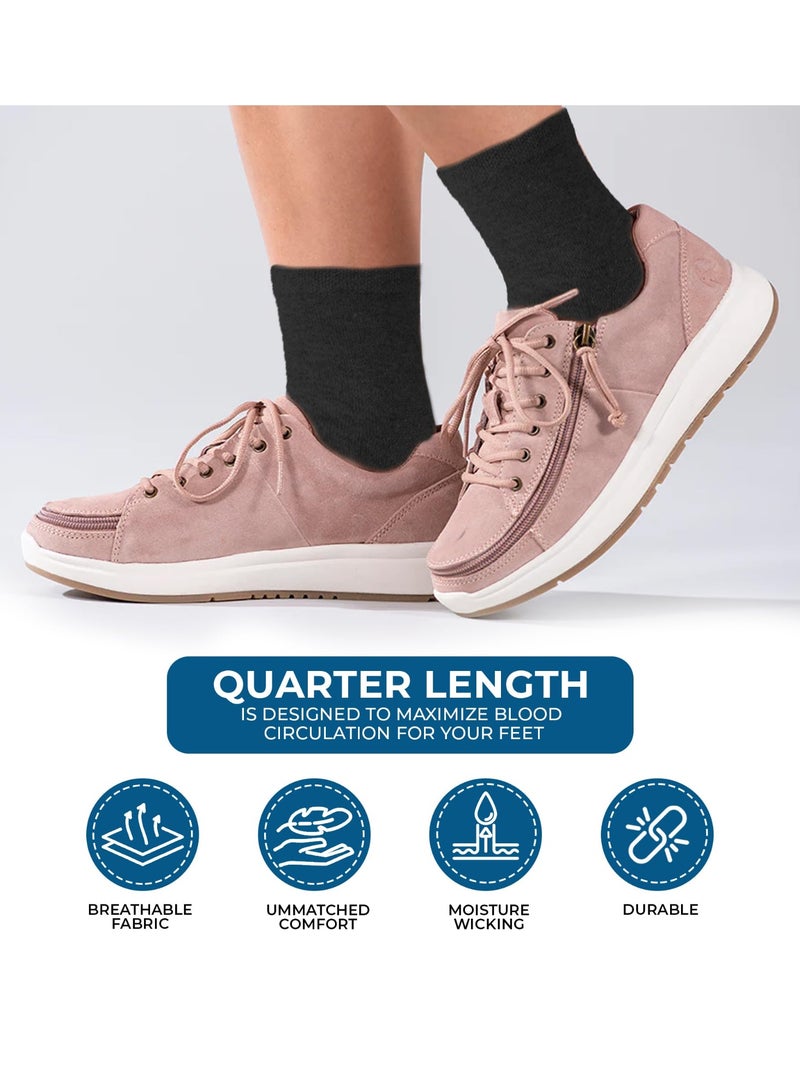 مزاجك جوارب رجالية من ميزاجيك، 5 أزواج (مقاس صغير)، جوارب رياضية ناعمة تسمح بمرور الهواء، تمتص الرطوبة والروائح، مناسبة للعمل والارتداء اليومي، جوارب مريحة - Image 4