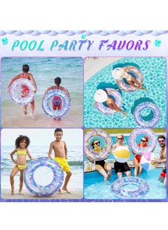 Sparkle & Shine Inflatable Mermaid Ring Float with Shiny Swim Rings and Inflatable Tubes Suitable for Summer Pool Party and Beach Suitable for Kids and Adults  - Image 2