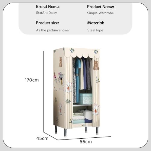 StarAndDaisy Collapsible Wardrobe for Clothes/Storage Organizer Wardrobe for Multipurpose, Cloth, Shoes, Books Organizer - Image 5