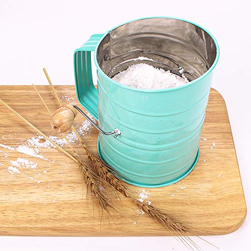 Webake Flour Sifter 3 Cup Stainless Steel Baking Sifter with Rotary Hand Crank - Image 4