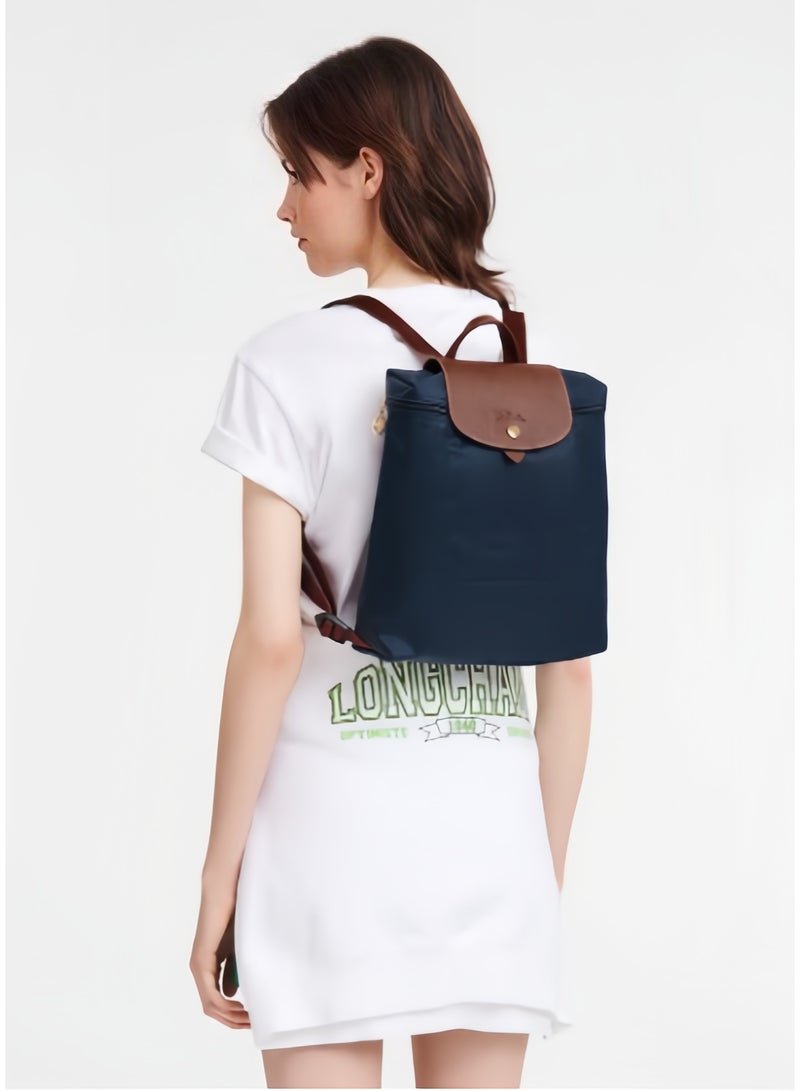 Longchamp Le Pliage Classic Medium Backpack Navy Blue - Image 5