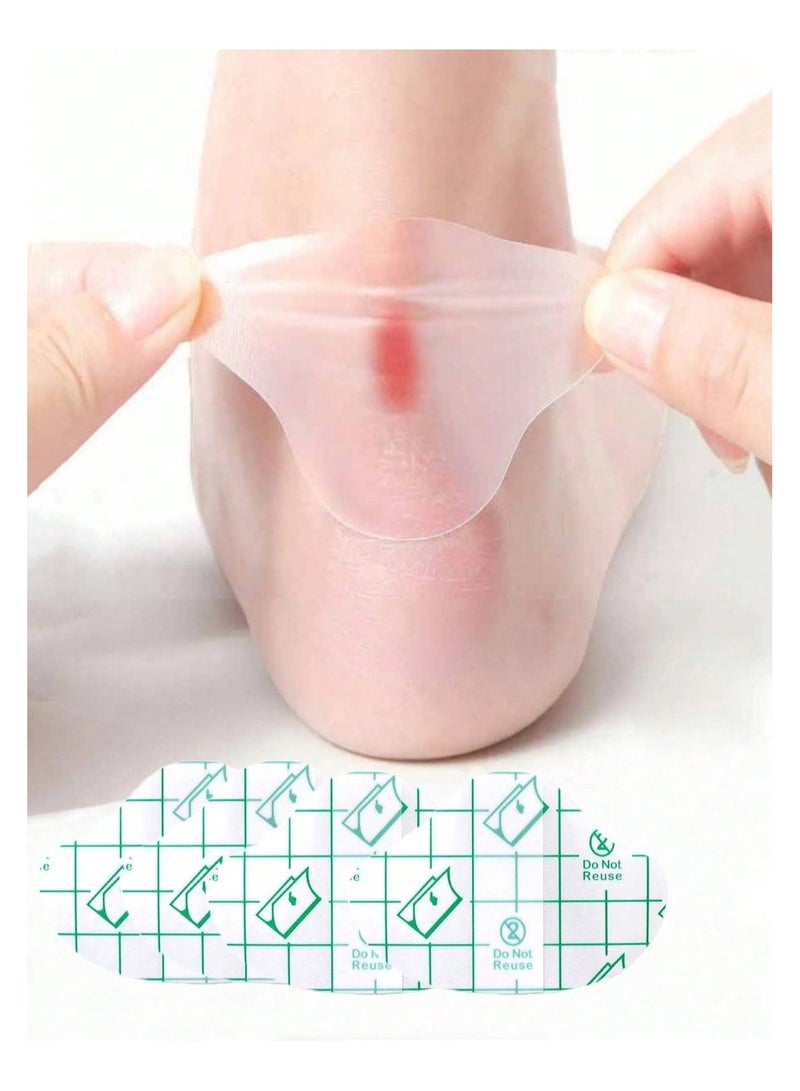 60PCS Gel Heel Protector, Bubble Heel Pads Stickers, Shoe Stickers, Pain Relief, Increase Foot Comfort and Stability, Protector (Clear) - Image 2