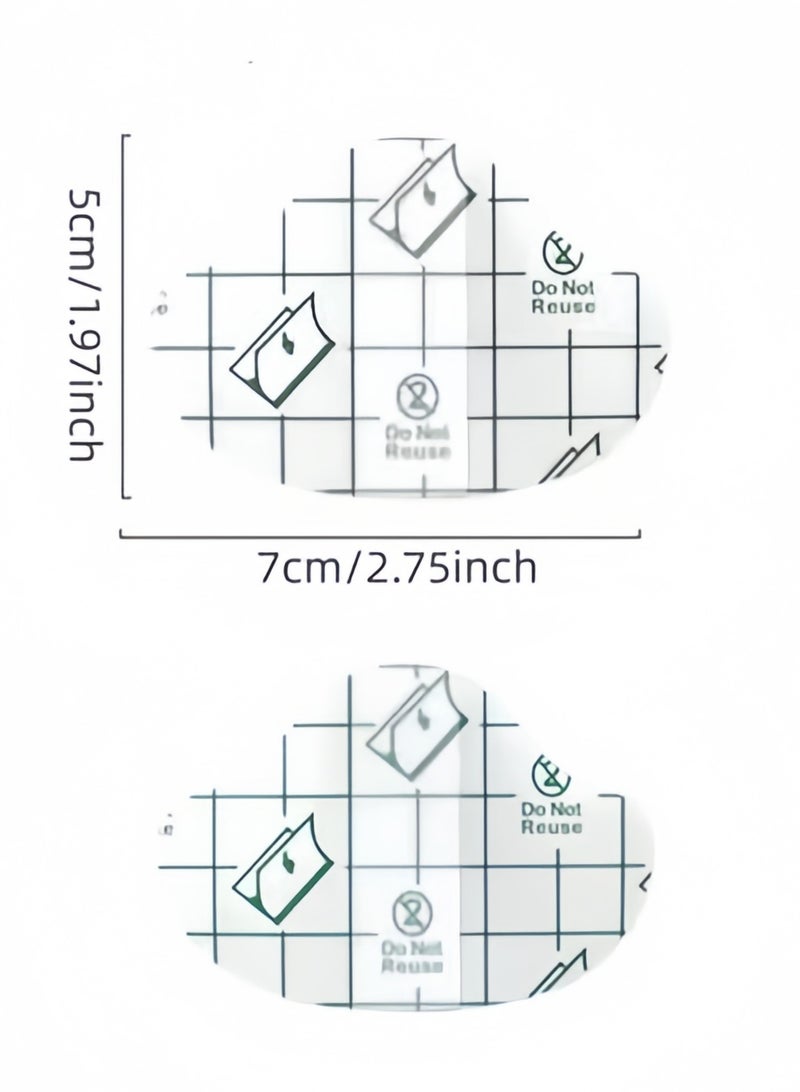 60PCS Gel Heel Protector, Bubble Heel Pads Stickers, Shoe Stickers, Pain Relief, Increase Foot Comfort and Stability, Protector (Clear) - Image 4