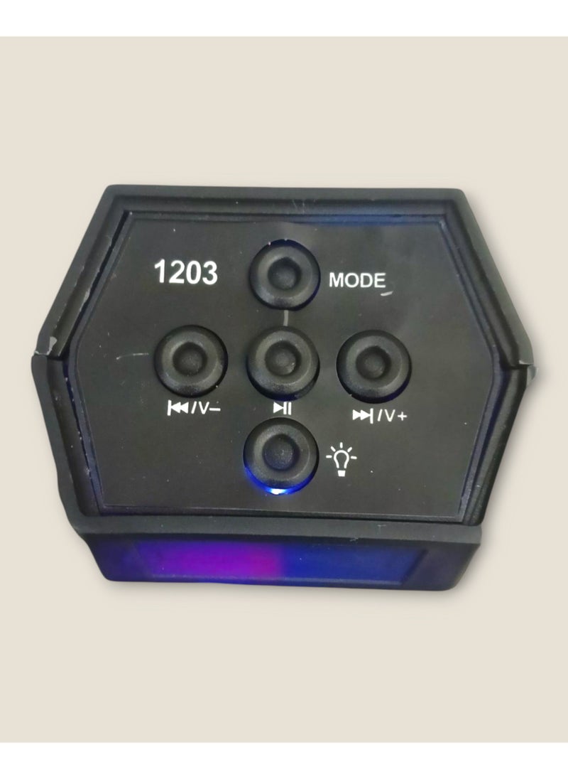 ماركة غير محددة - مكبر صوت محمول مضيء لاسلكي يدعم TF/USB، بلوتوث، راديو FM - Image 1
