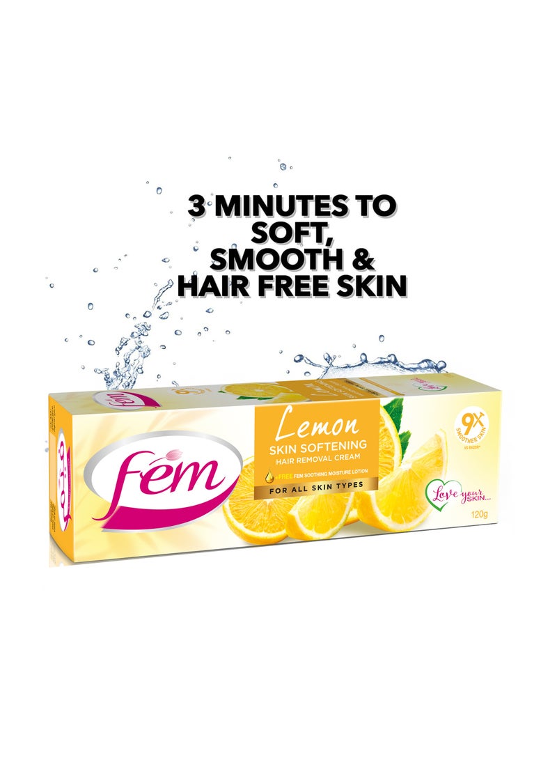 fem كريم إزالة الشعر FEM USA مع الليمون المنعش - عبوة من 2 - Image 2