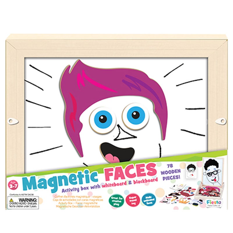 FIESTA CRAFTS Magnetic Faces Activity Box