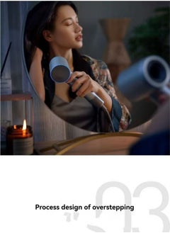 Laifen Laifen, Swift Hair Dryer, High Speed 200M Ionic Blow Dryer with 110, 000 RPM Brushless Motor for Fast Drying, Low Noise, Hairdryer with 1 Magnetic Nozzle (Shiny silver)  - Image 3