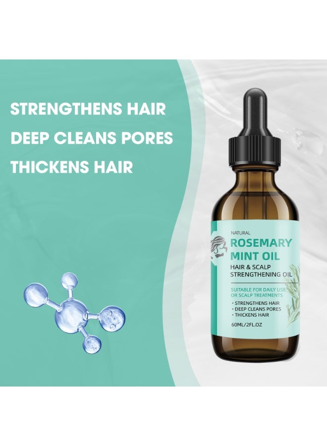 jalan Rosemary & Mint Essential Oil (60ml) - Hair Growth Treatment for Thicker, Stronger Hair - Scalp Care to Reduce Dandruff & Hair Loss - Natural Plant Extract for Moisturized Skin & Scalp - Chemical-Free & Vegan - Image 5
