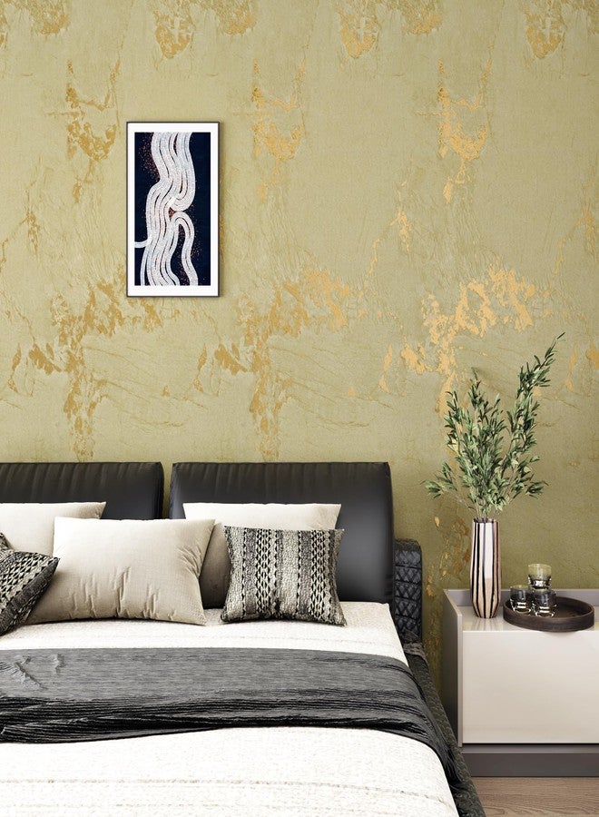 Wallercity Luxury Beige/Gold Marble Contact Paper for Cabinets Countertops Golden Peel and Stick Countertops Vinyl Wrap Waterproof Self Adhesive Marble Wallpaper for Kitchen Table Shelf 15.8''x78.7'' - Image 4