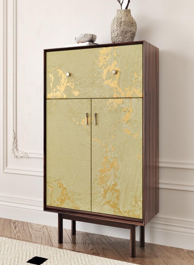 Wallercity Luxury Beige/Gold Marble Contact Paper for Cabinets Countertops Golden Peel and Stick Countertops Vinyl Wrap Waterproof Self Adhesive Marble Wallpaper for Kitchen Table Shelf 15.8''x78.7'' - Image 5