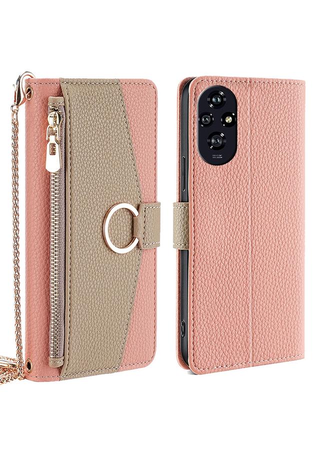 S-TOP Case For Honor 200 5G Crossbody Litchi Texture Leather Phone Case - Image 1