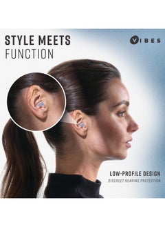 Vibes Vibes High Fidelity Ear Plugs - Invisible Earplugs for Music Concerts, Musicians, Motorcycles, Airplanes, Raves, and Work - Noise Reduction and Hearing Protection - Fits All Ears - Blue  - Image 4