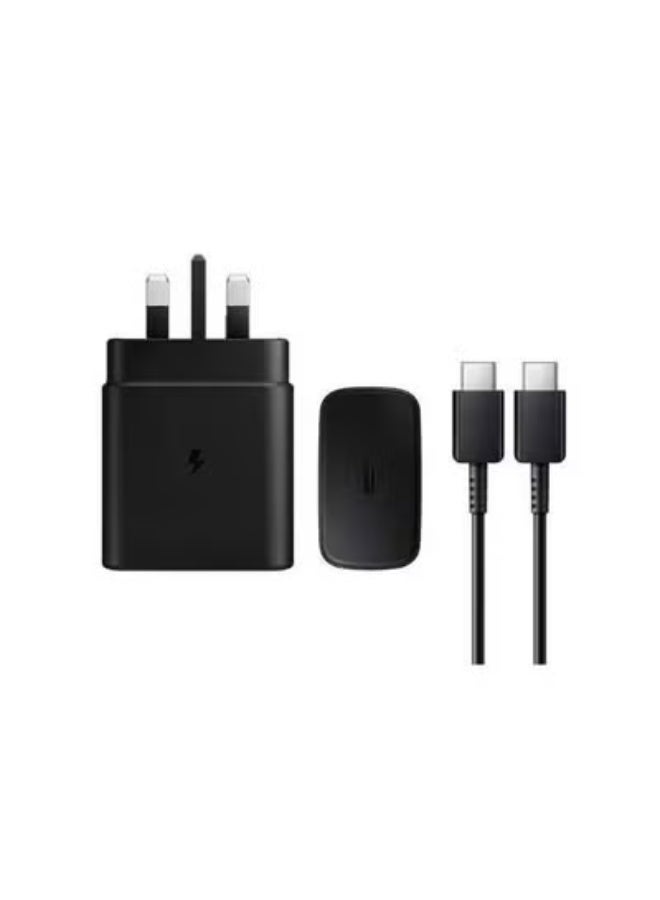 45W Super Fast Charger For Samsung Type C Plug with USB C Cable 1M Quick Charging Wall Adapter Power Delivery Compatible With Samsung Galaxy S24 Ultra/S24 Plus/S23 FE/S24/S22/S21 S20,A54 A25 A15 A05S A53 A34 A23 5G,Z Fold 4 5/Z Filp,Tab S7 S8 Black - Image 2