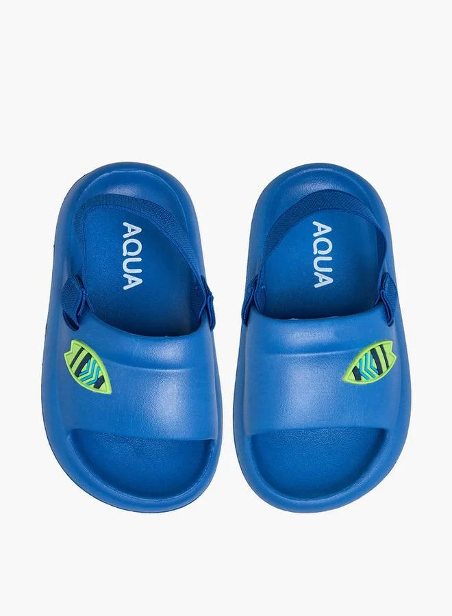 Aqua Boys Solid Slingback Sandals