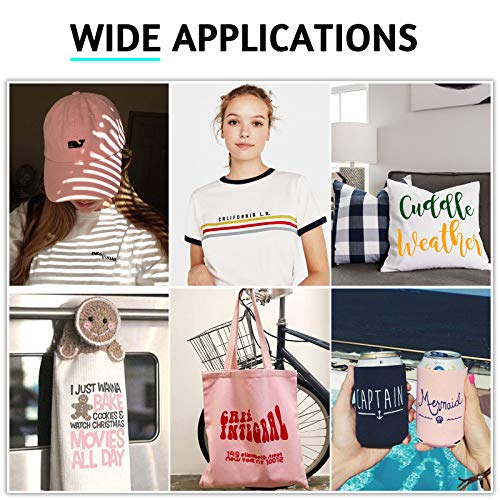 HTVRONT Yellow HTV Heat Transfer Vinyl Bundle: 13 Pack 12" x 10" Yellow Iron on Vinyl for T-Shirt, Heat Transfer Vinyl Compatible with Cricut Cutting Machine, Silhouette Cameo or Heat Press Machine - Image 2