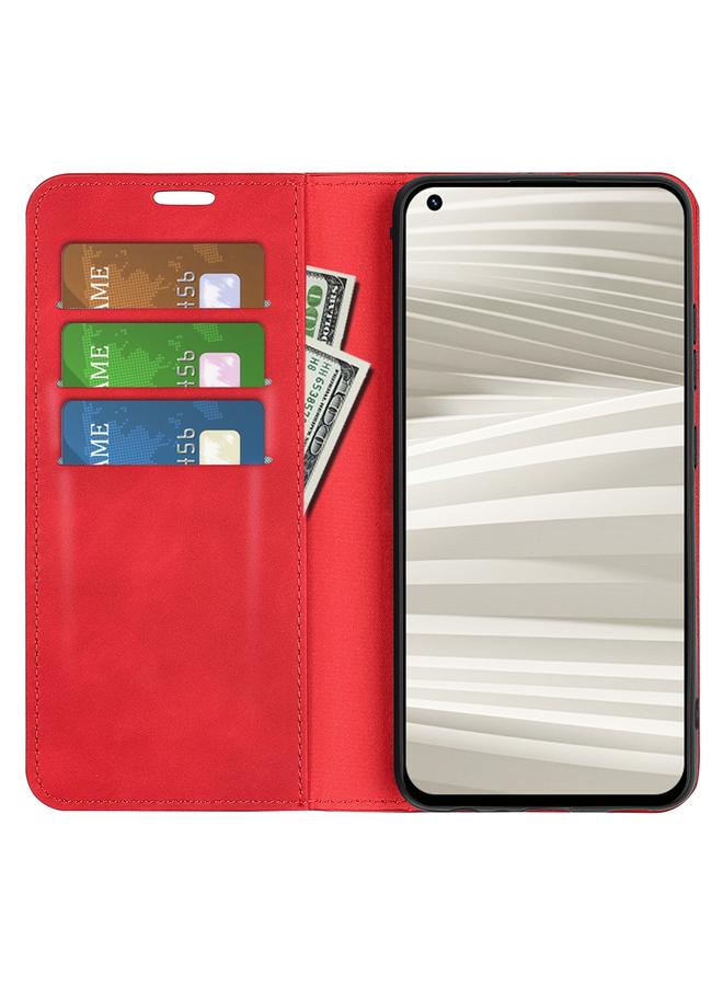 S-TOP Case For OPPO Realme GT2 Pro 5G Retro-skin Magnetic Suction Leather Phone Case - Image 4