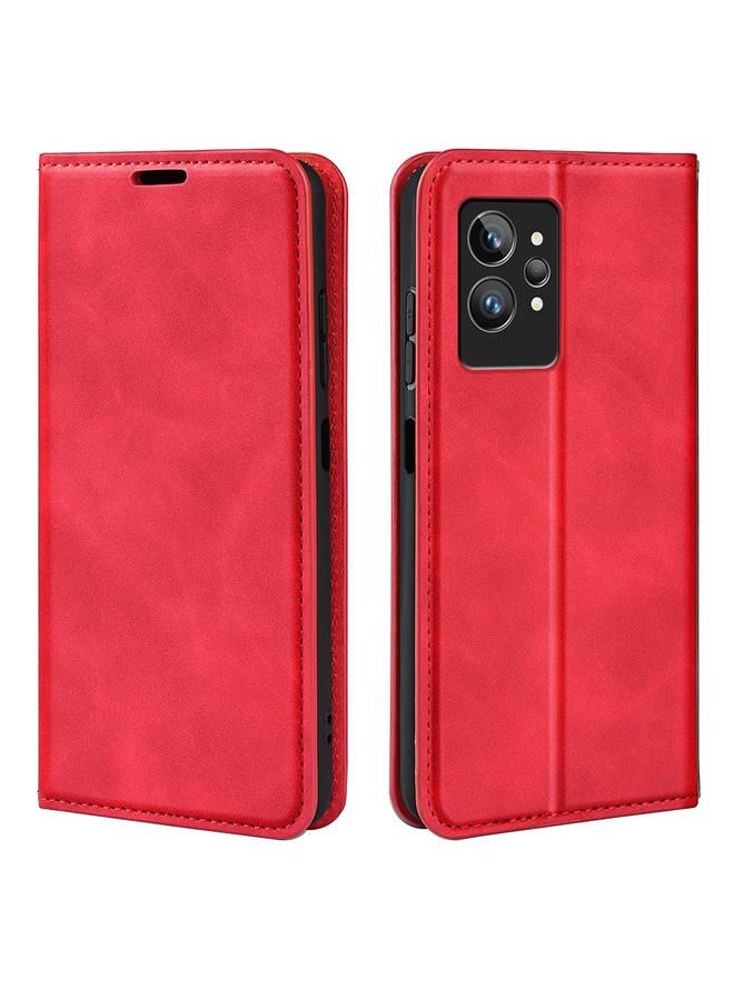S-TOP Case For OPPO Realme GT2 Pro 5G Retro-skin Magnetic Suction Leather Phone Case - Image 1
