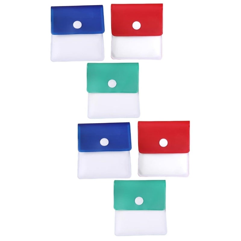 Garneck 3 Ash Pouches Sturdy Plastic Odorless Mini Bag Set Red Green Blue - Image 2