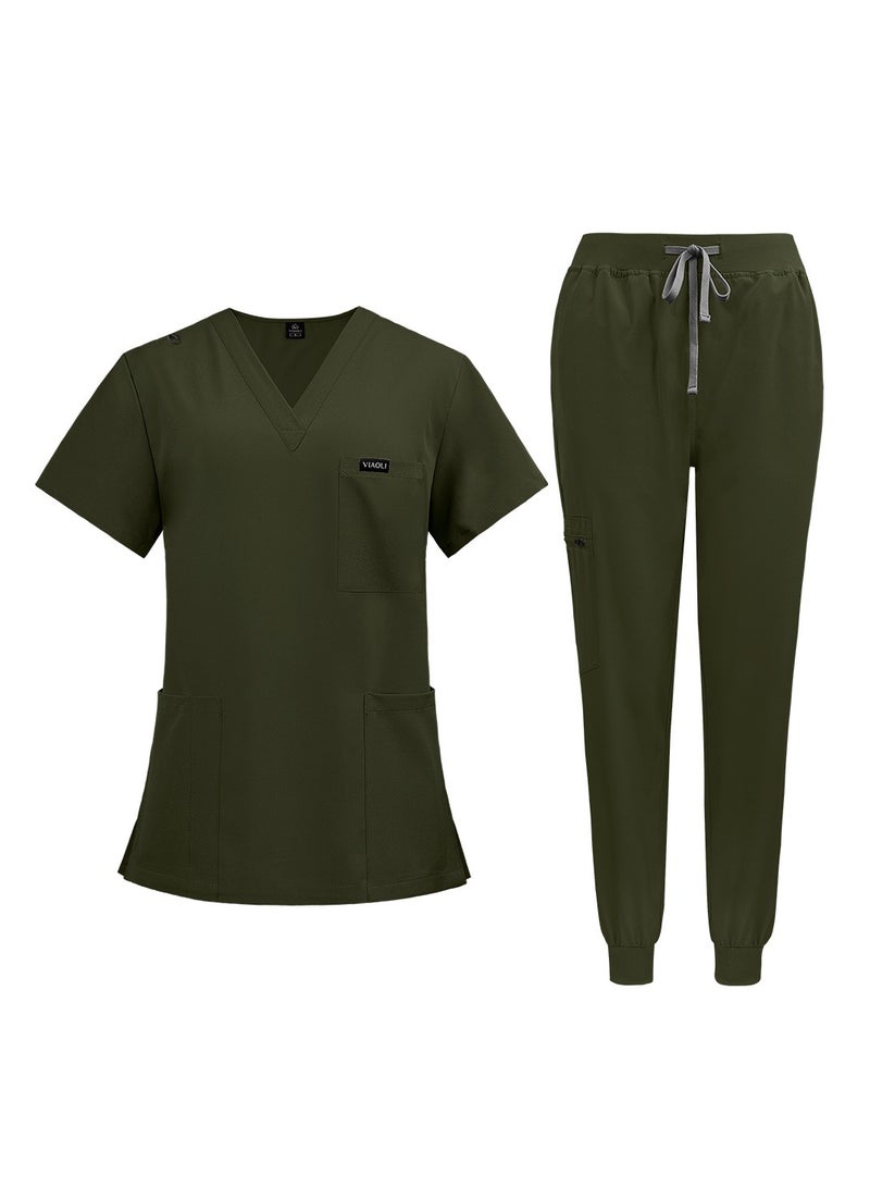 New elastic quick drying medical work clothes for dental doctors and nurses ﻿ - Image 1