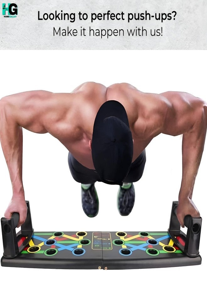 HOMEGALLEY Pushup Board with Bag For Men & Women, push up bar, push up stand, gym equipment for men, Multiple Modes Pushup Board, excersing equipment, chest workout equipment Push Up Bar For Home - Image 3